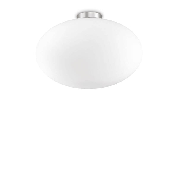 Plafonnier Candy blanc, verre