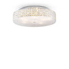 Plafonnier Roma 9 lumières chromé, cristal