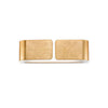 Applique murale Clip 2 lumières dorée, L 12,5 cm