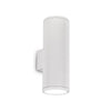 Applique extérieure GUN 2 lumières blanche, L 31 cm