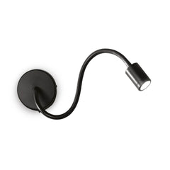 Applique murale Focus noire, Ø 10 cm