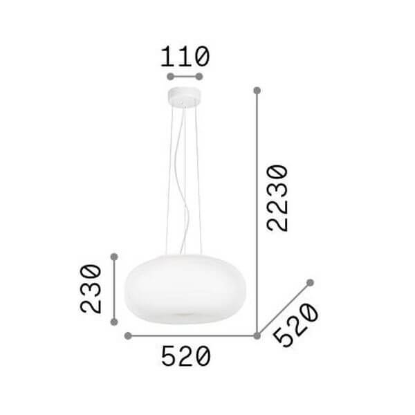 Suspension luminaire | Ulisse Ø 52 cm