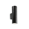 Applique extérieure GUN 2 lumières noire, L 21 cm