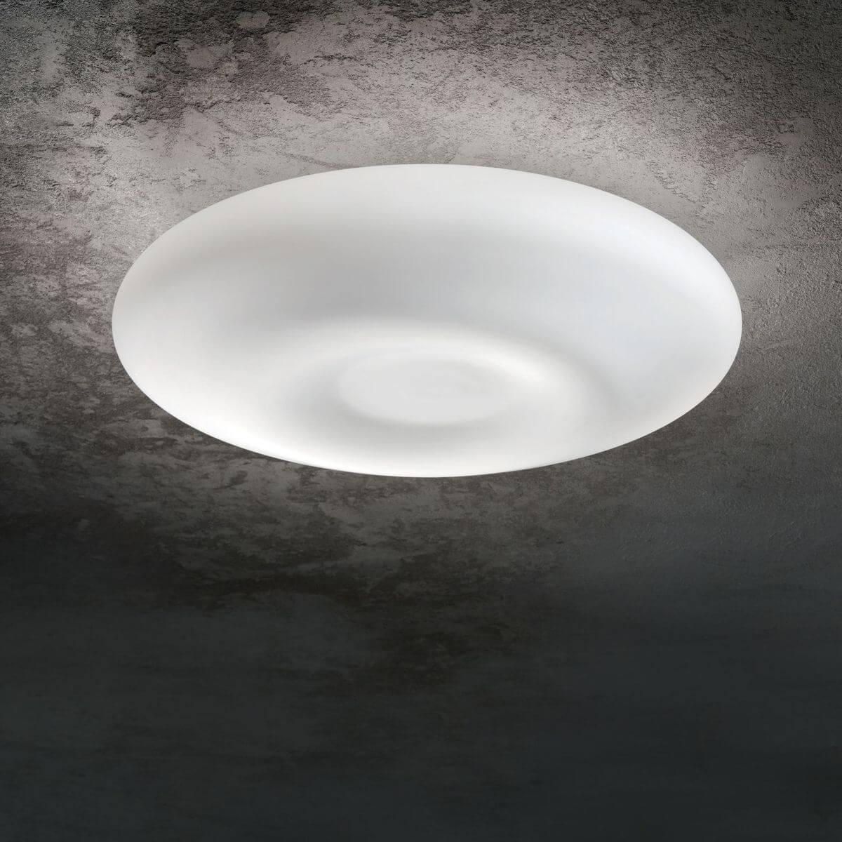 Plafonnier Glory 2 lumières blanc, verre