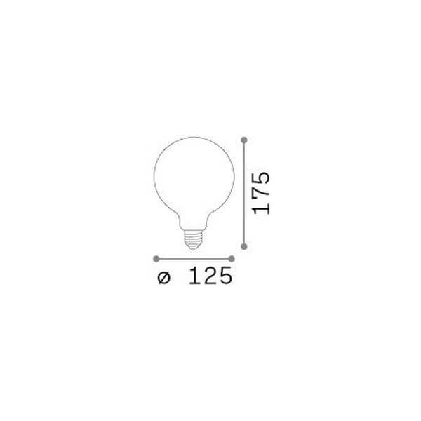 Ampoule E27 blanche, 8 W | Ideal Lux (101354)