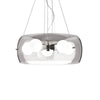 Suspension Audi-10 5 lumières fumée, verre