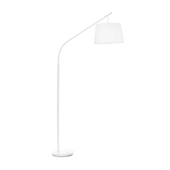 Lampadaire Daddy blanc, tissu