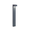 Lampadaire extérieur Sirio 2 lumières anthracite, L 16 cm