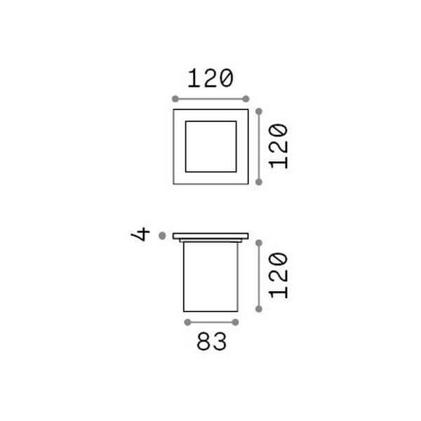 Luminaire extérieur Park, L 12 cm