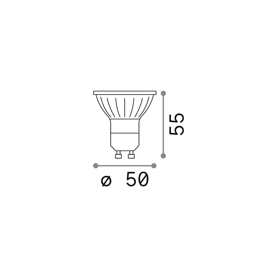 Ampoule GU10 transparente, 7 W | Ideal Lux