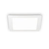 Spot encastrable Groove blanc, L 16,8 cm