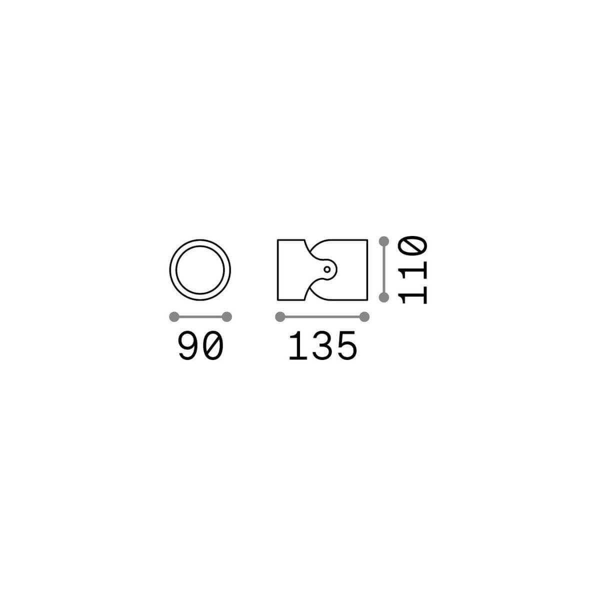 Applique extérieure Xeno blanche