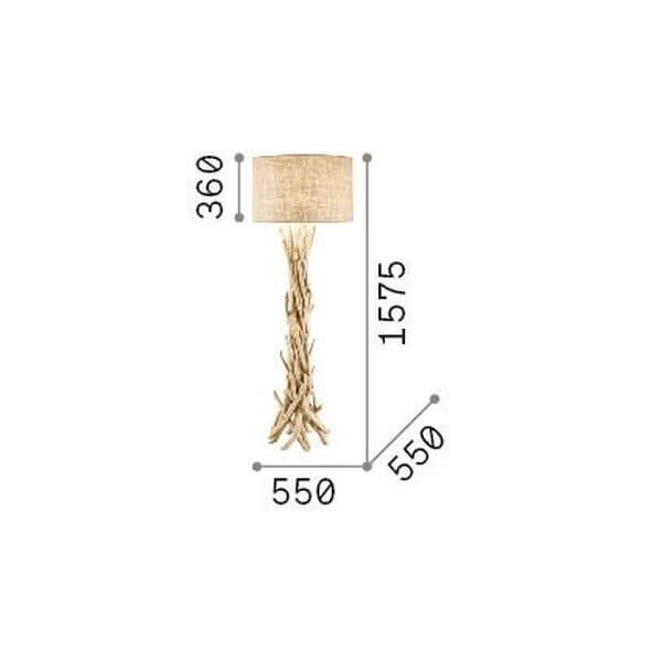 Lampadaire Driftwood bois