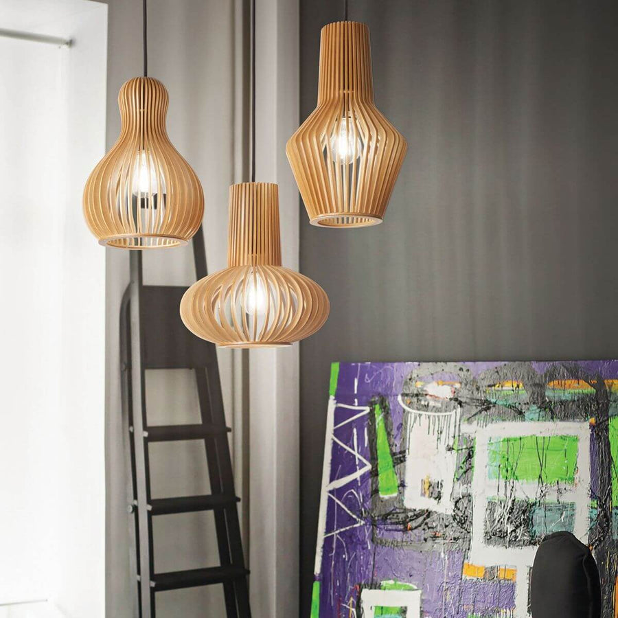 Suspension Citrus bois, Ø 26 cm