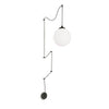 Suspension BOA noire, verre