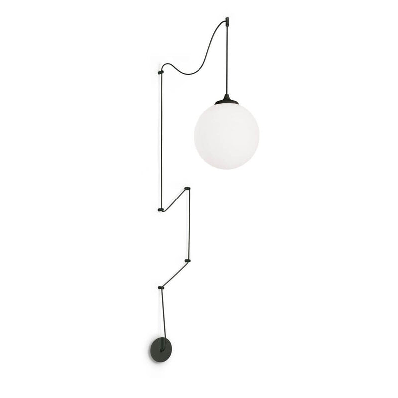 Suspension BOA noire, verre