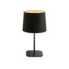 Lampe à poser Nordik noire, tissu