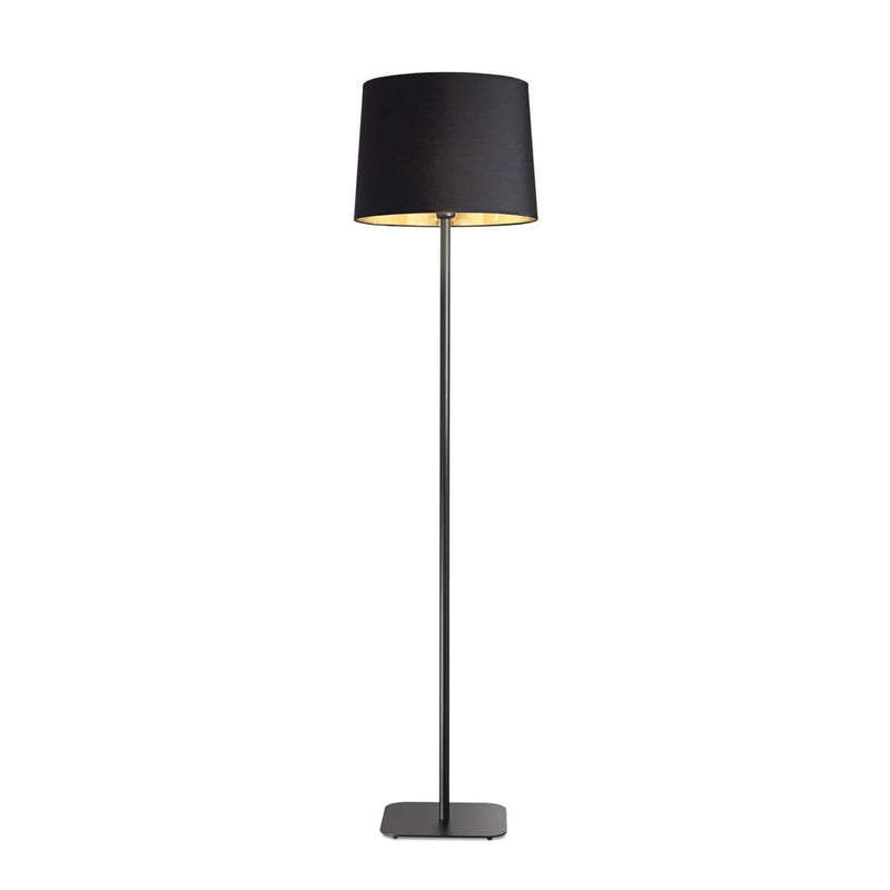 Lampadaire Nordik noir, tissu