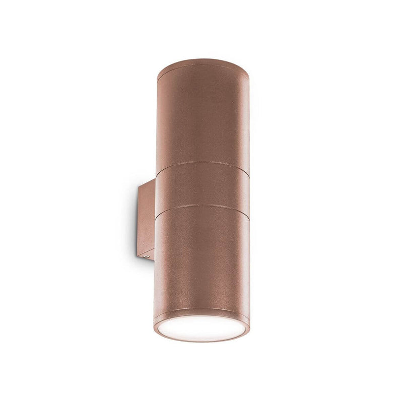 Applique extérieure GUN 2 lumières marron, L 31 cm