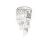 Plafonnier Carlton 8 lumières chromé, cristal