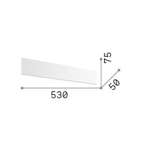 Applique murale ZIG ZAG noire, L 7,5 cm
