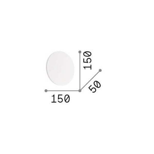 Applique murale Cover blanche, Ø 15 cm