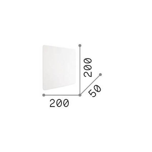 Applique murale Cover blanche, L 20 cm