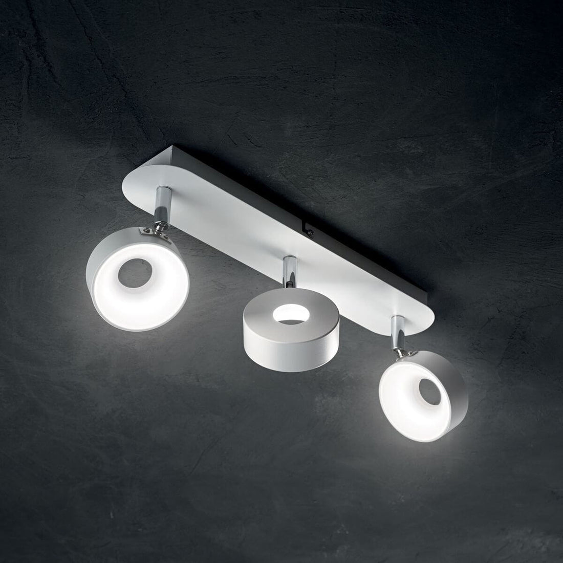 Plafonnier OBY blanc, L 8 cm (196701)