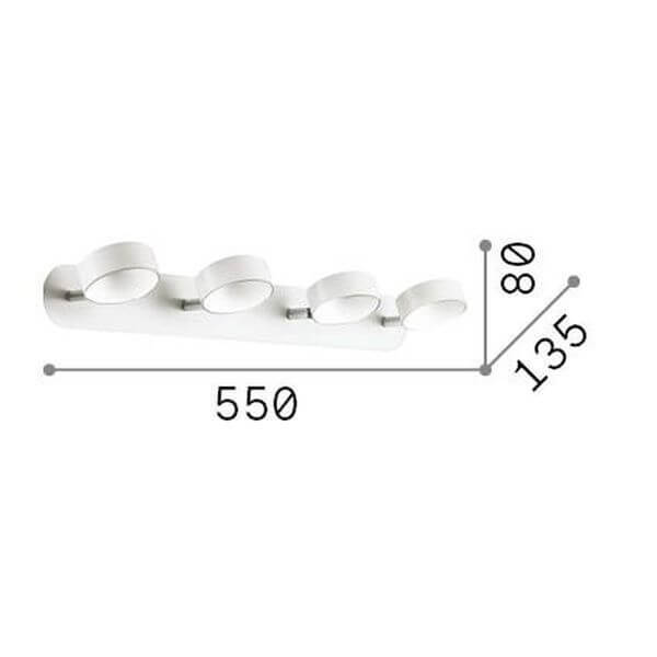 Plafonnier LED | OBY L 8 cm