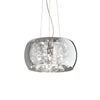 Suspension Audi-80 5 lumières fumée, verre