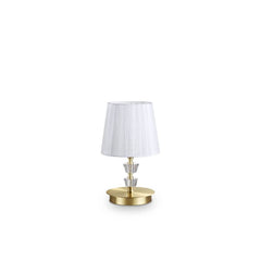 Lampe à poser Pegaso laiton, verre