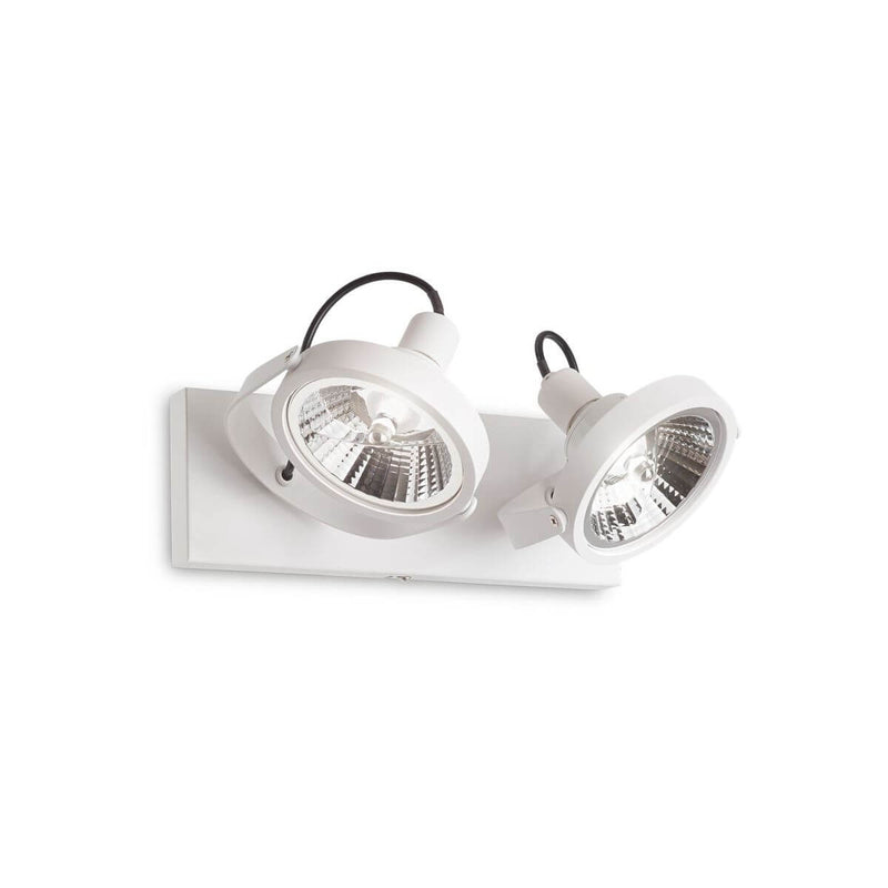 Plafonnier Glim 2 lumières blanc