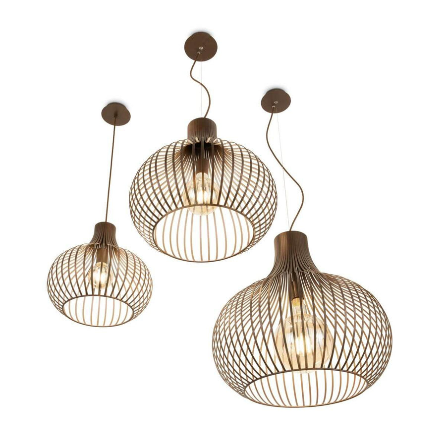 Suspension Onion marron, Ø 23,5 cm