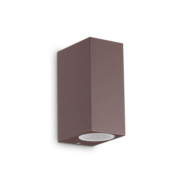 Applique extérieure UP 2 lumières marron