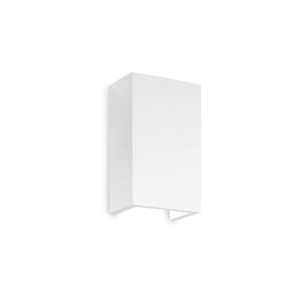 Applique murale Flash Gesso blanche, plâtre, L 18 cm (214689)