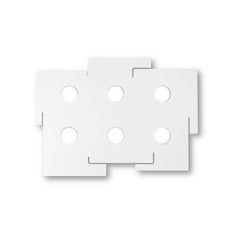 Plafonnier Totem 6 lumières blanc
