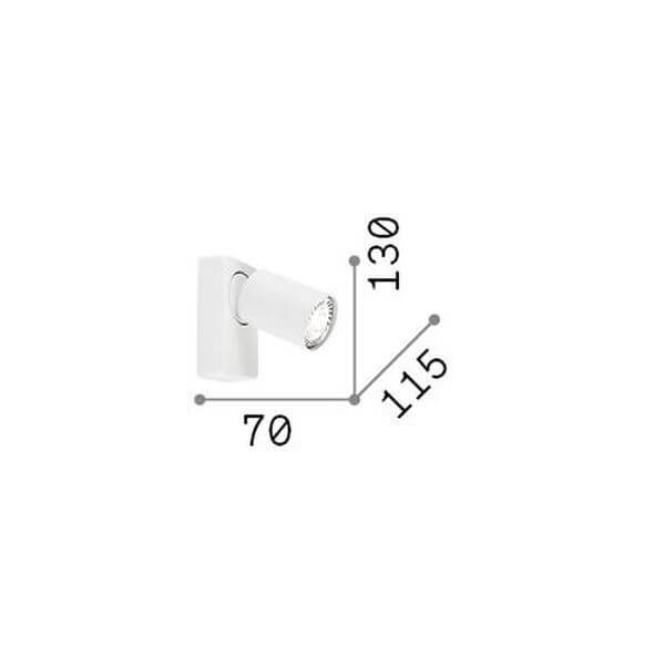 Applique murale Rudy noire (229010)