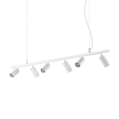 Suspension Dynamite 6 lumières blanche