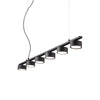Suspension Minor 6 lumières noire