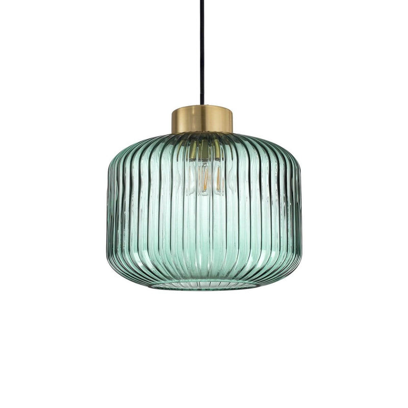 Suspension Mint verte, verre, Ø 24 cm