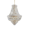 Suspension Dubai 24 lumières laiton, cristal
