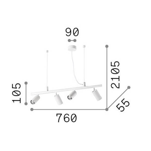 Suspension luminaire | Dynamite Laiton