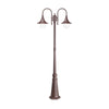 Lampadaire extérieur Cima 2 lumières marron