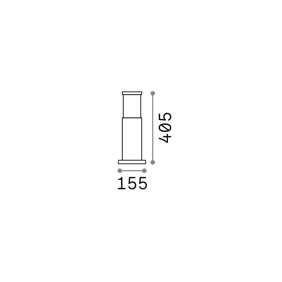 Lampadaire extérieur Tronco marron, H 15,8 cm