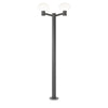 Lampadaire extérieur Clio 2 lumières anthracite