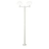 Lampadaire extérieur Clio 2 lumières blanc