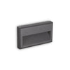 Applique extérieure Febe anthracite, verre, L 13 cm