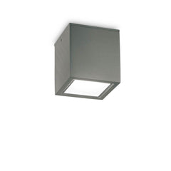 Plafonnier extérieur Techo anthracite, verre, L 15 cm