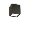 Plafonnier extérieur Techo noir, verre, L 15 cm