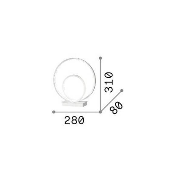 Schéma de dimensions avec largeur 280 mm et hauteur 310 mm.